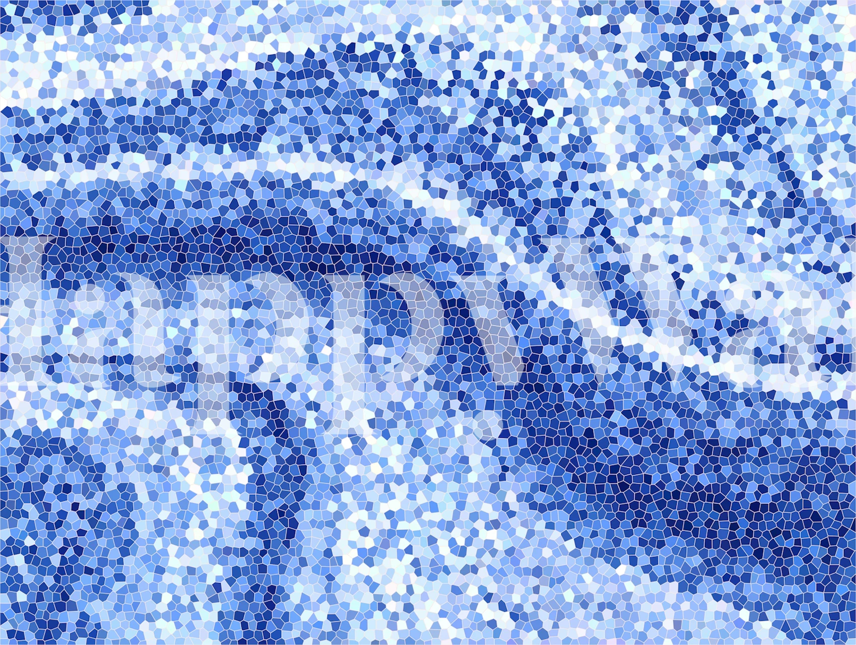 Design della carta da parati Blue Mosaic Waves