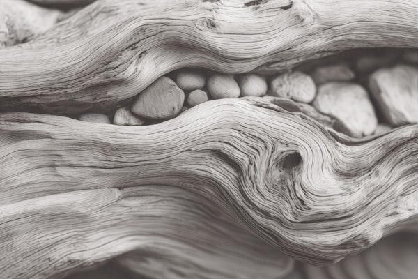 Pebble Driftwood Coastal Calm