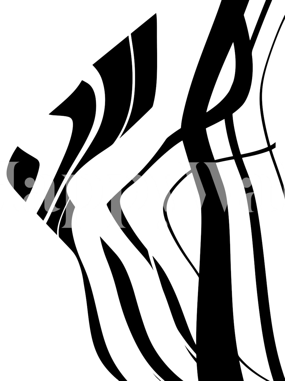 Design della carta da parati astratta minimalista in bianco e nero