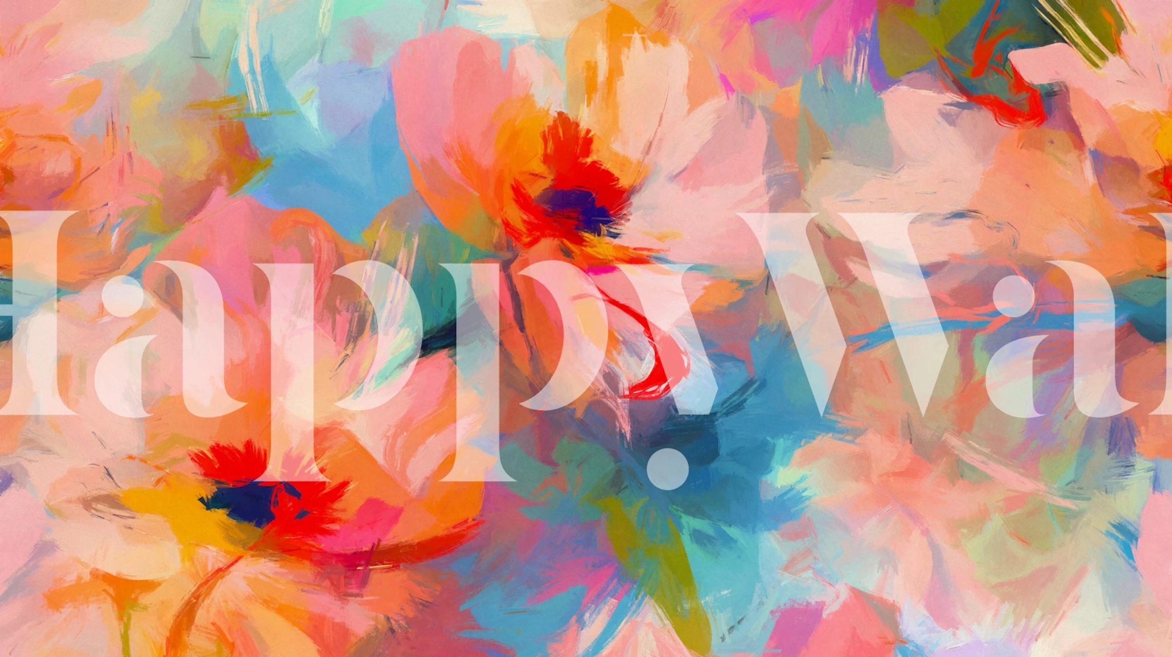 Tapeta Abstract Floral Fantasy v pokoji