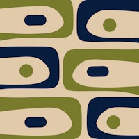 Mid Century Modern Minimalist Piquet Retro ταπετσαρία