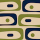 Mid Century Modern Minimalist Piquet Retro