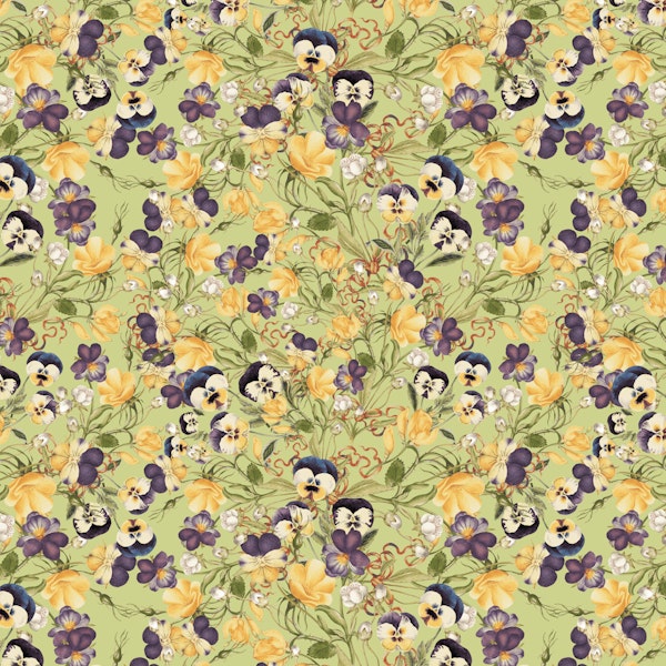 Pansy Floral Pattern