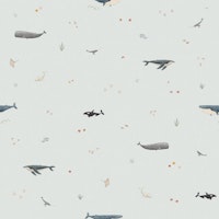 Ocean Journey with Whales small scale papiers peint