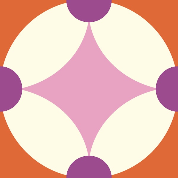 Funky Circular Color Burst