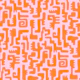 Groovy Crocodile Vibes Pink Orange
