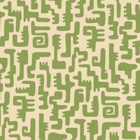 Groovy Crocodile Vibes Green Beige ταπετσαρία