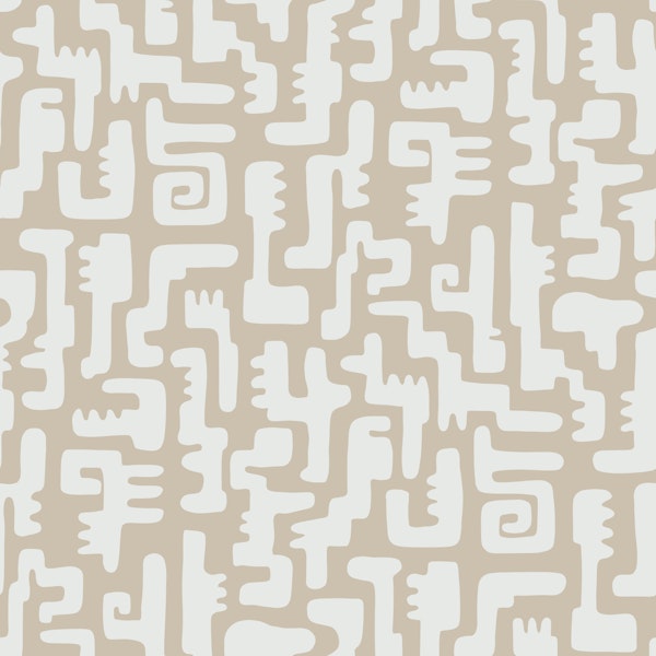 Groovy Crocodile Vibes Off White Beige