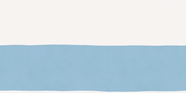 Wide Coastal Stripes - Soft Duck Egg Blue