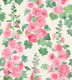 Happy Hollyhocks in Pink and Green