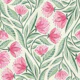 Pink and Green Block Print Inspired Floral