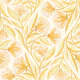 Sunny Boho Yellow Block Print Floral