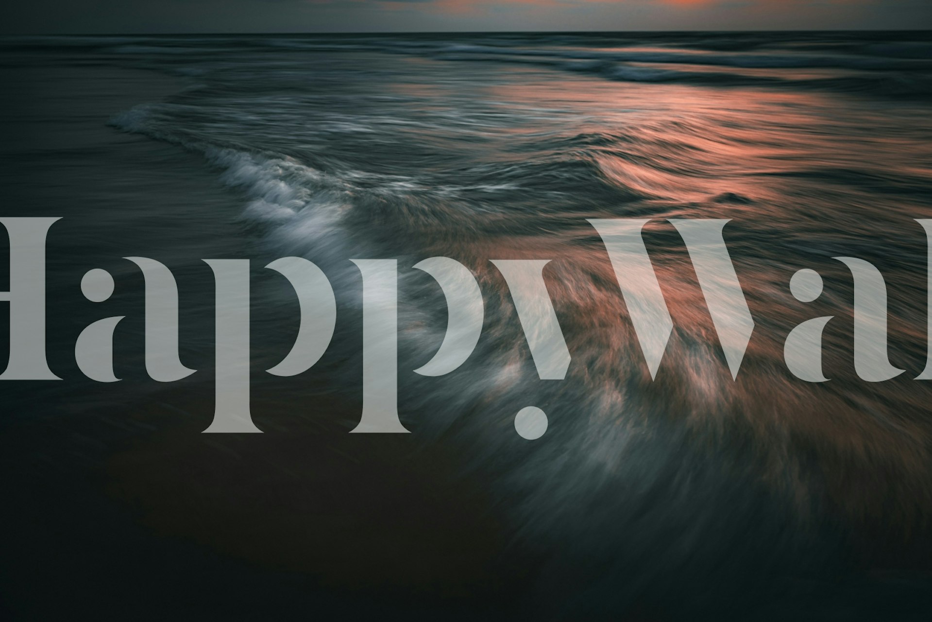 Waves wallpaper design in einem Raum