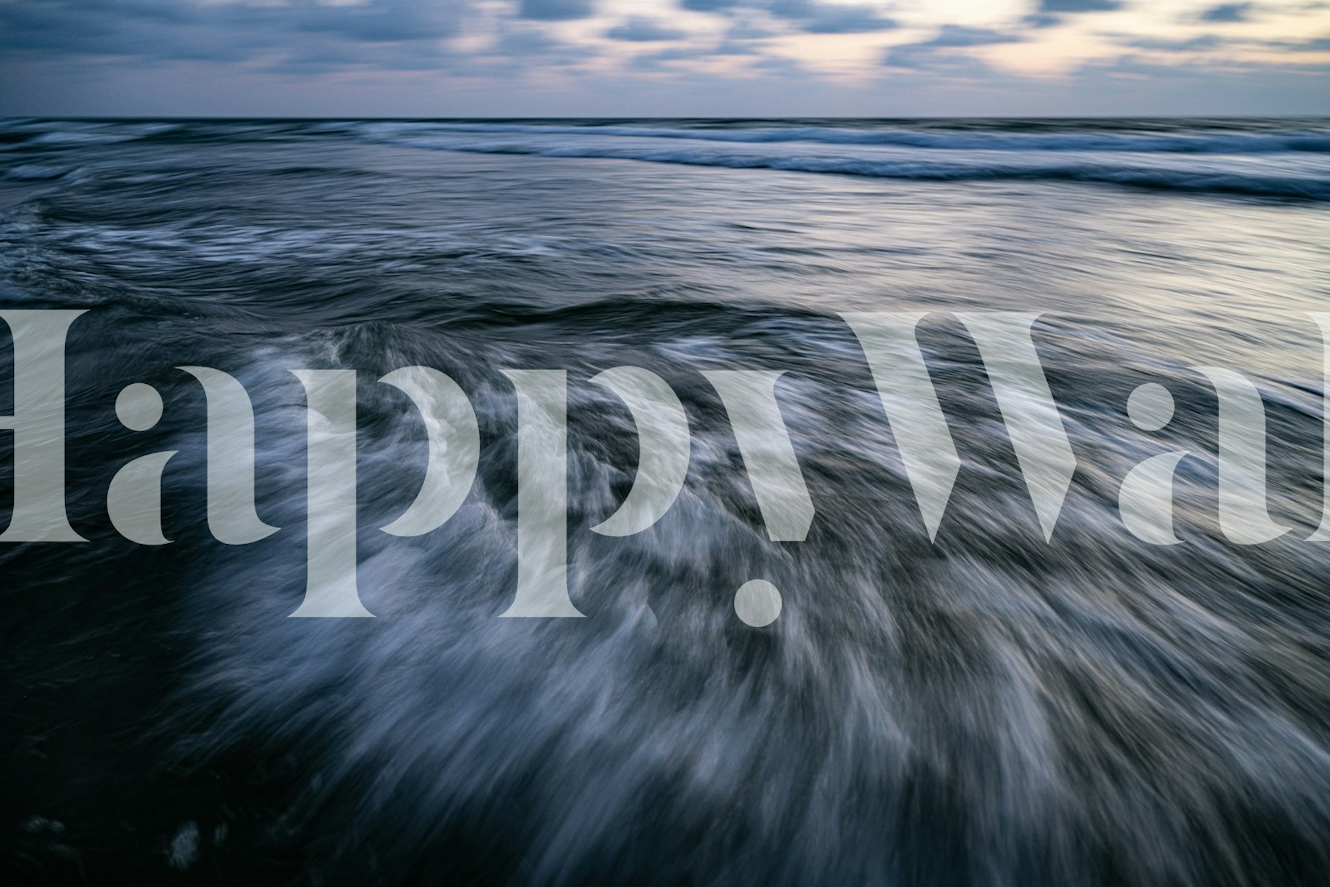 Havbølgepapir i et moderne rom