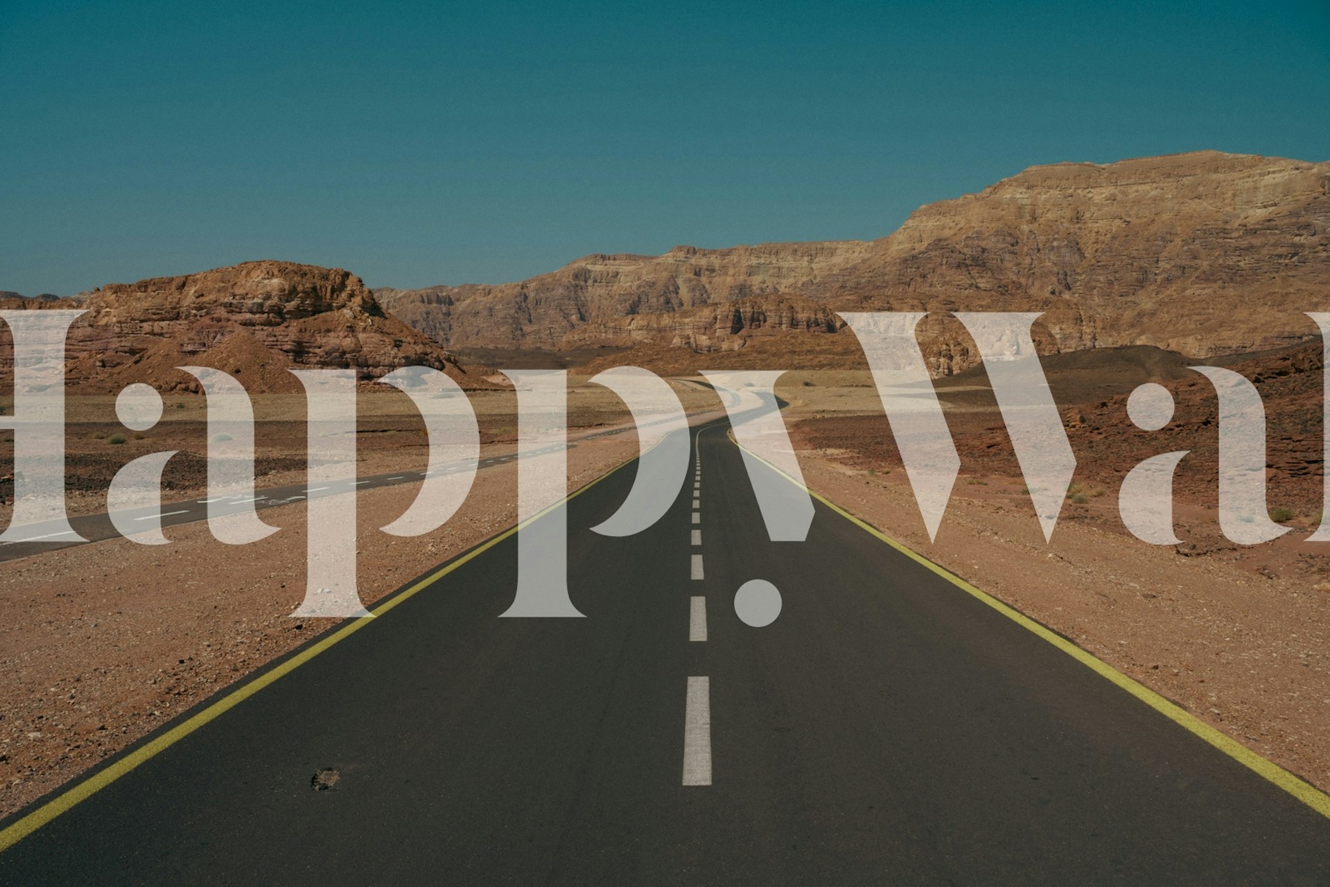 Desert Road Tapete in Raumgestaltung