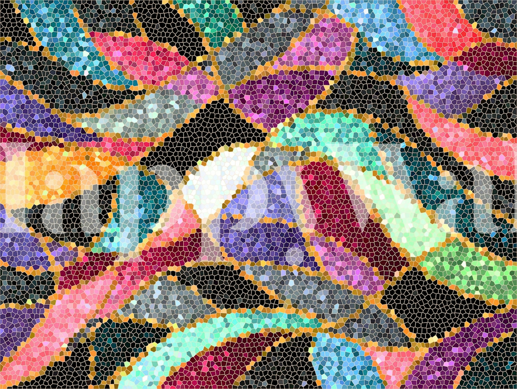 Stained Glass Mosaic Fantasy wallpaper design