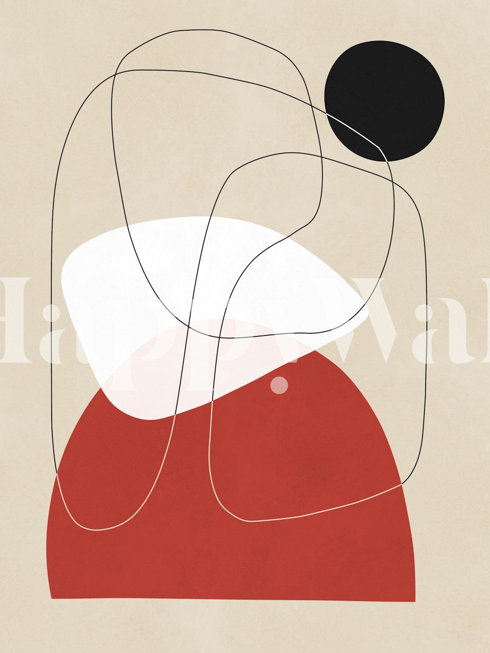 Sculptural Elegance tapet i et rom