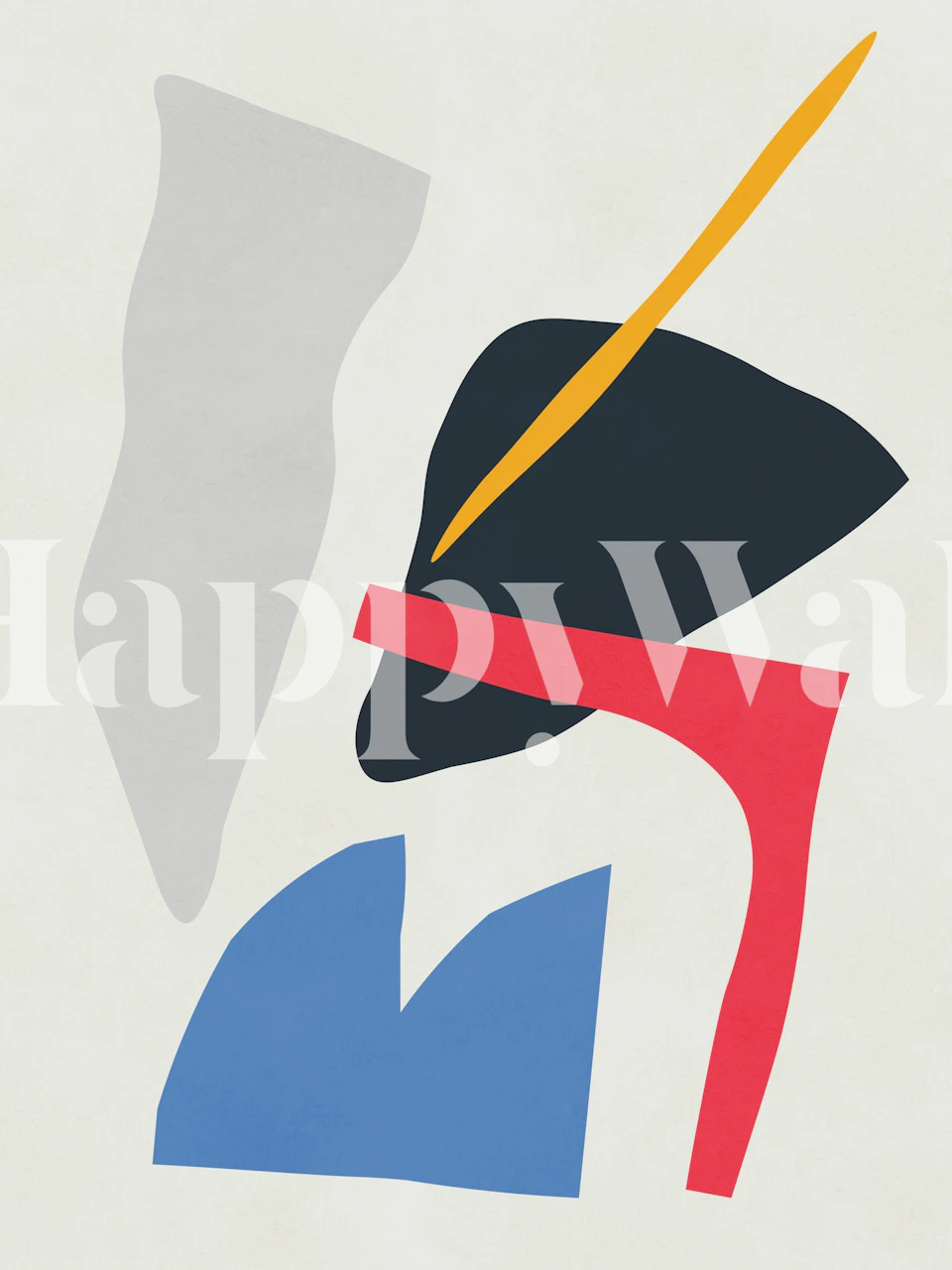 Abstract Colorful Shapes pozadina u sobi