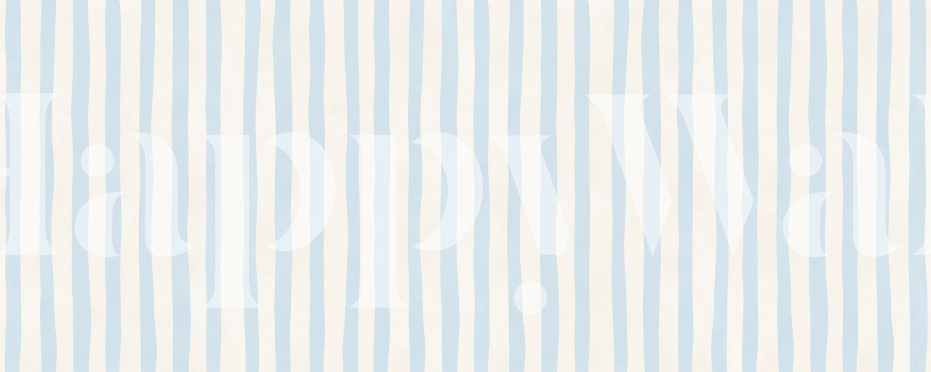 Soft blue vertical stripes wallpaper in a room