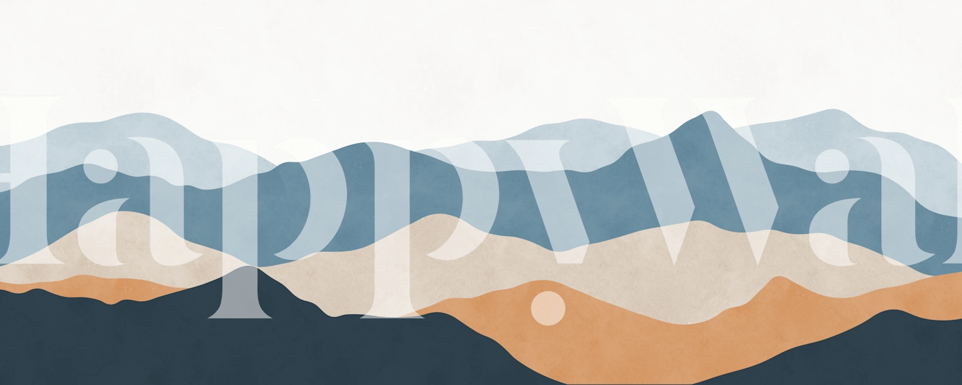 Calming Blue Ridge View papel de parede em um quarto