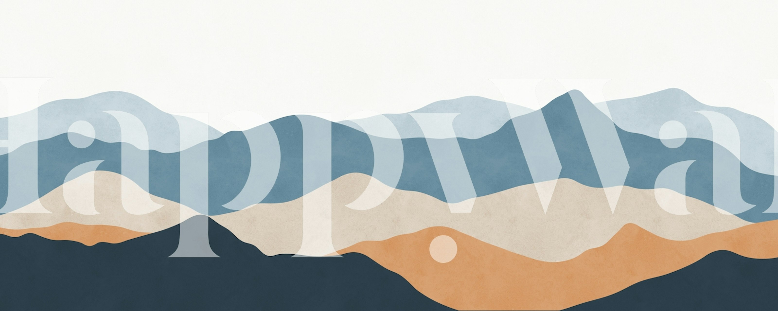 Calming Blue Ridge View Tapete in einem Zimmer