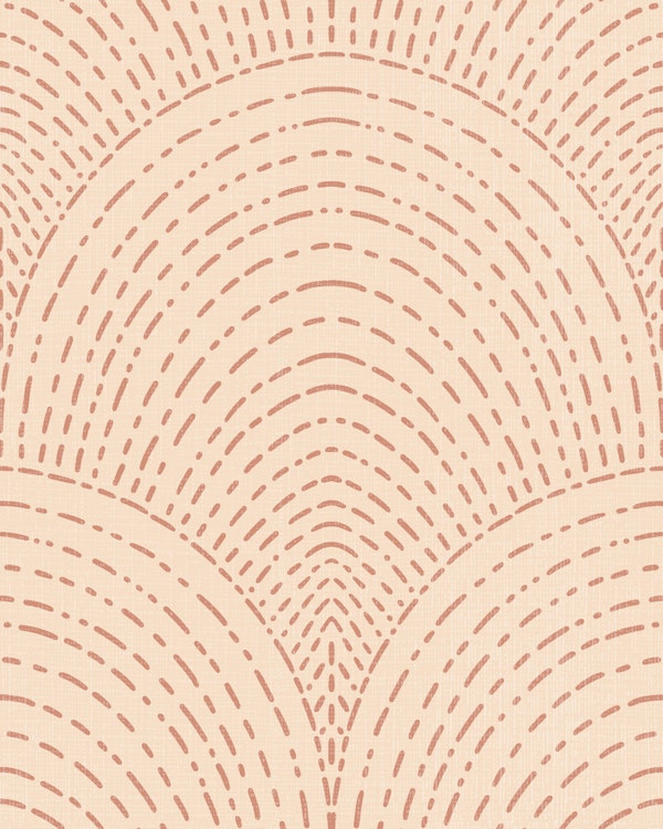 Subtle arches - ochre ternet - large