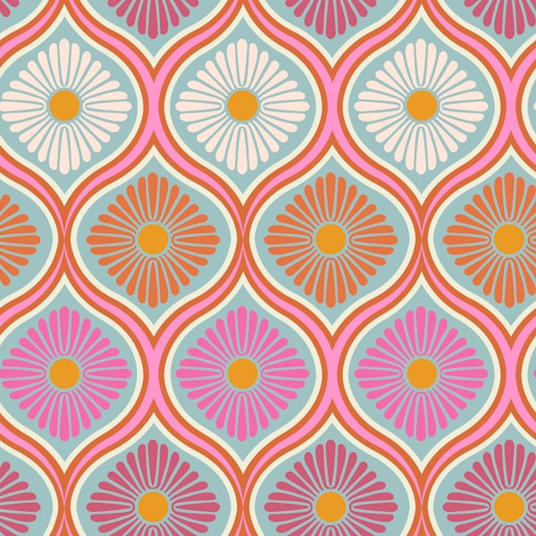 Groovy 70s Retro Mod Flower Power