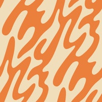 Groovy Swings Orange Beige ταπετσαρία