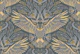 Owl Grey Yellow - Dark Academia Damask