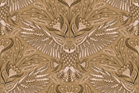 owl gold brown - dark academia ταπετσαρία