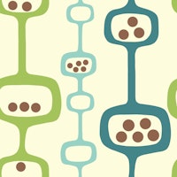 Mid Century Modern Podscape carta da parati