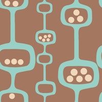 Mid Century Modern Podscape Blue Sky Toasty tapete