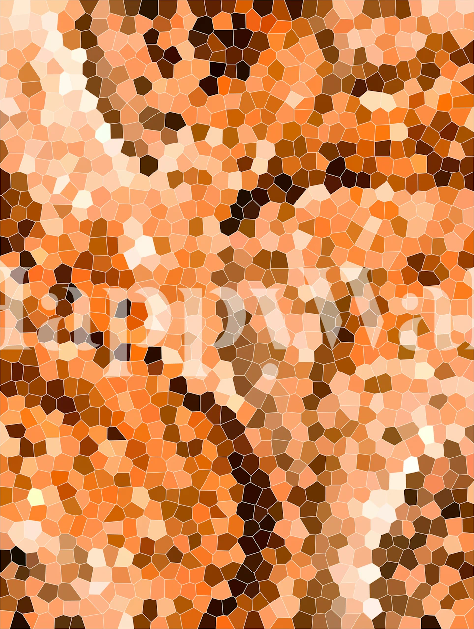 Amber Mosaic Harmony wallpaper in a room