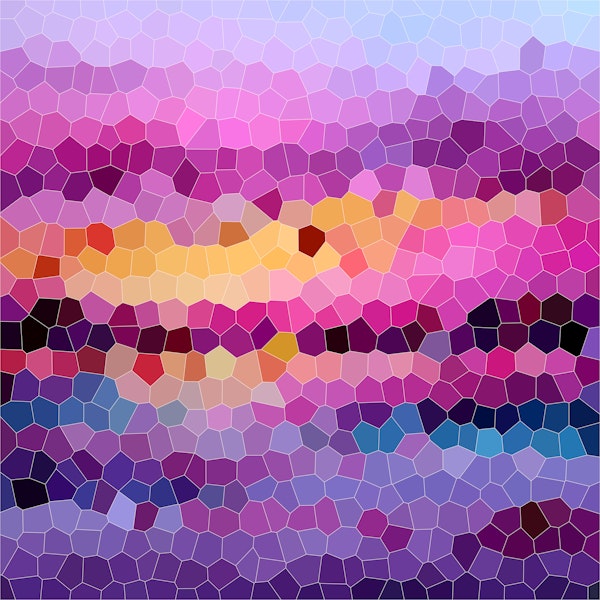 Serene Sunset Mosaic