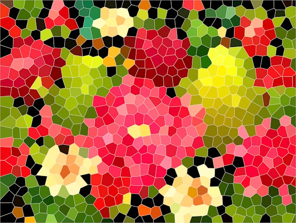 Colorful Garden Mosaic