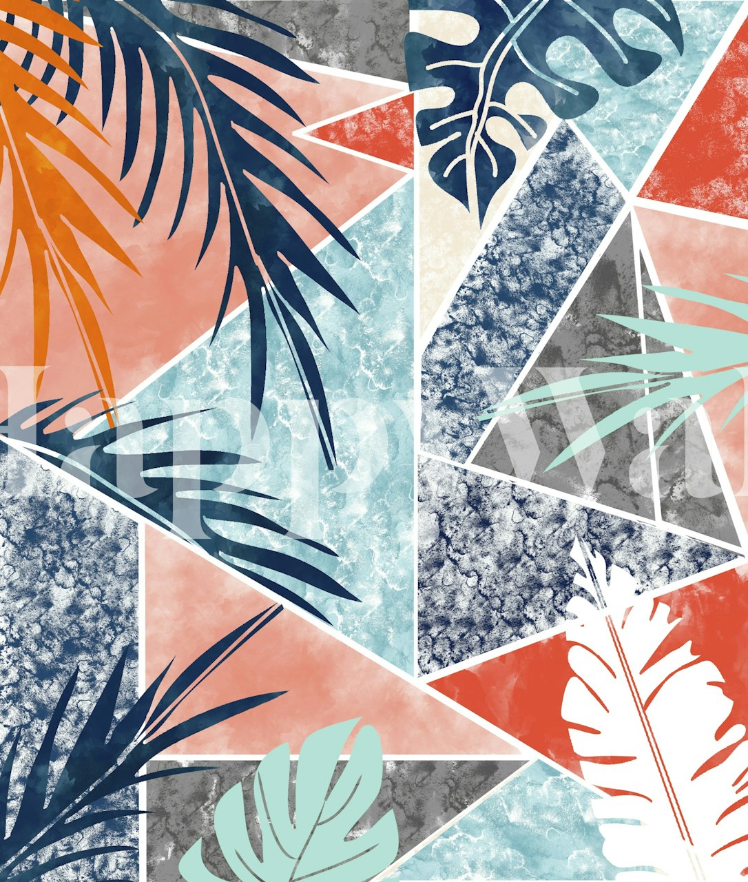 Design della carta da parati Tropicalia in una stanza