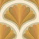 Midcentury Scallop Blossom Neutrals