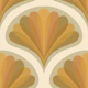 Midcentury Scallop Blossom Neutrals Small
