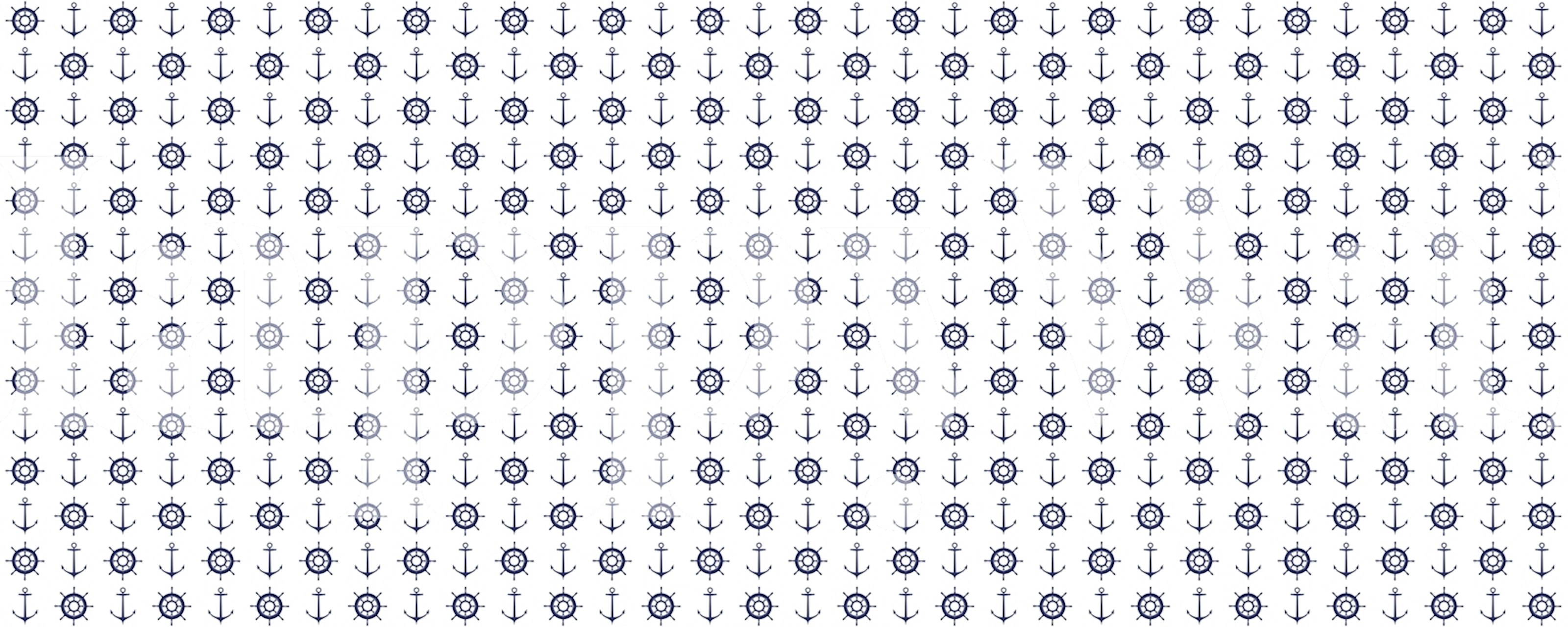 Oceanic Nautical Touch wallpaper in a room