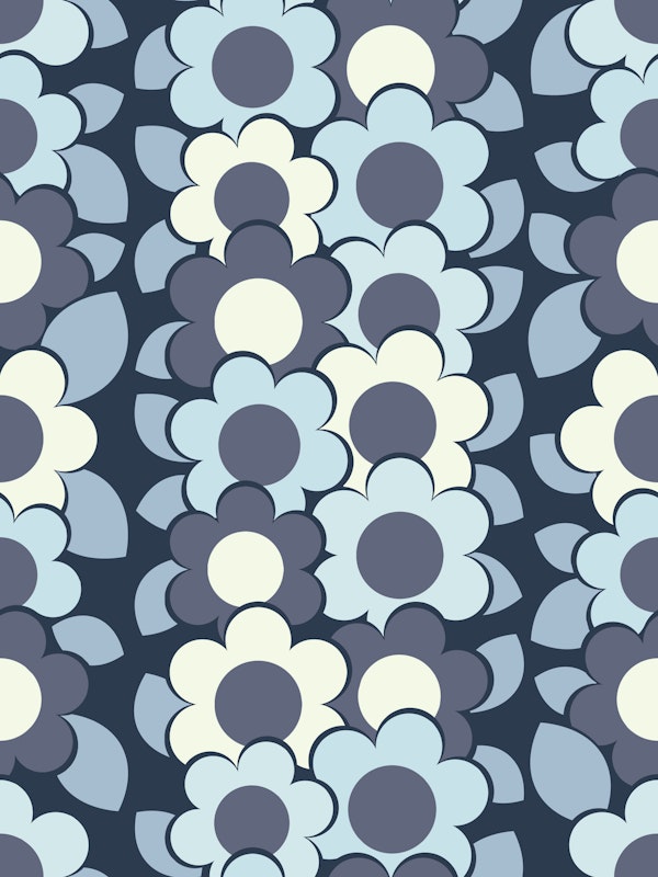 Far Out Floral - Classy Cornflower