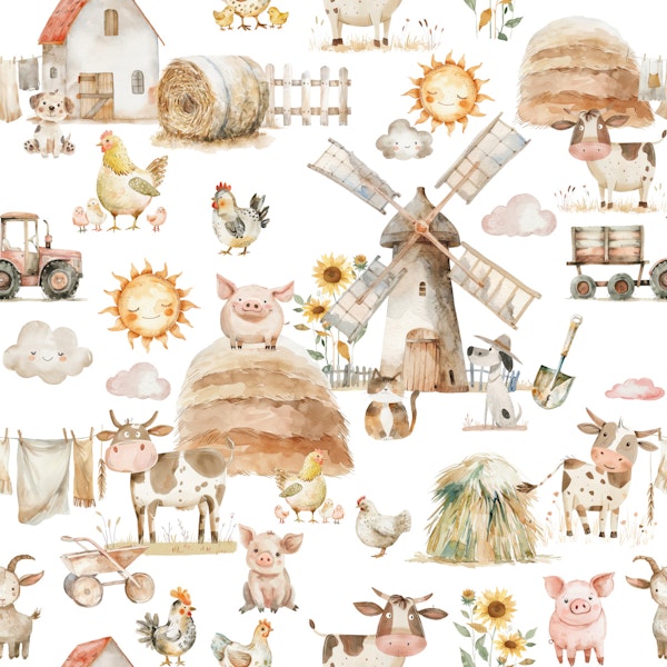 Whimsical Vintage Farm Day
