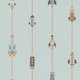Cute Modern Spaceships Rocket Space