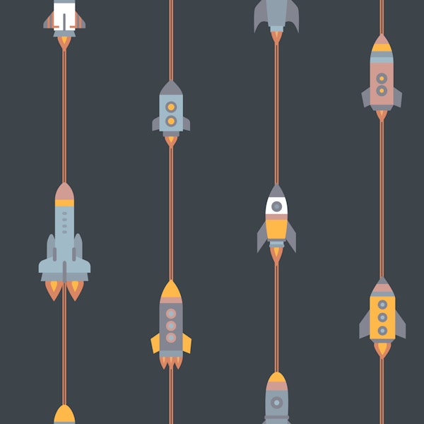 Playful Retro Space Travel