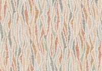 Wave harmony in terra cotta wallpaper