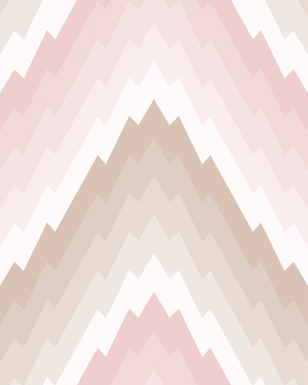 Grand Pink and Beige Flame Stitch