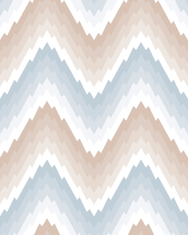 Medium Muted Tones Flame Stitch