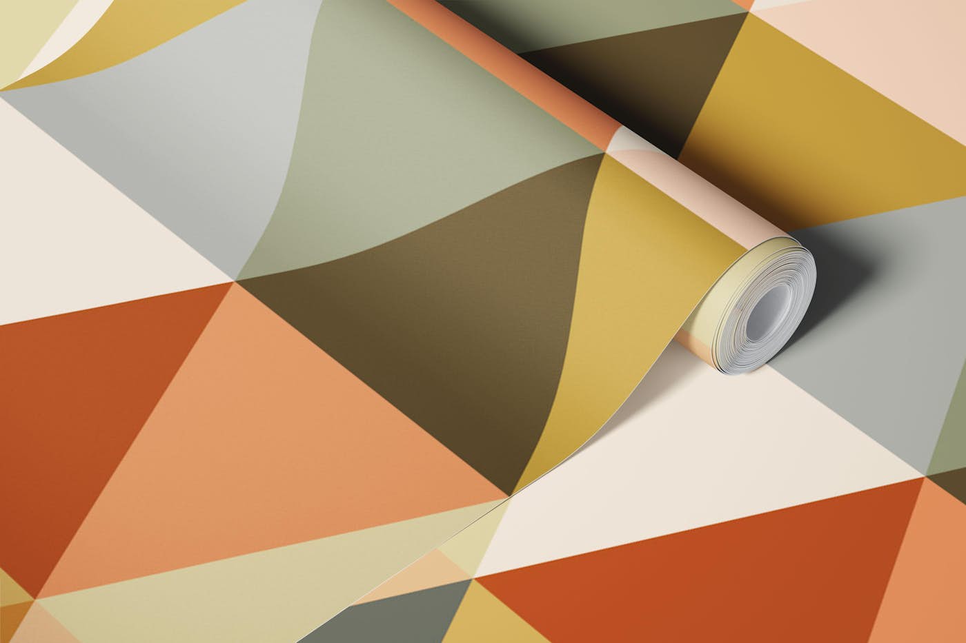 Muted Triangle Harmony wallpaper roll