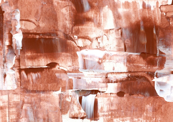 Burnt Sienna & White Brushstroke Cascades