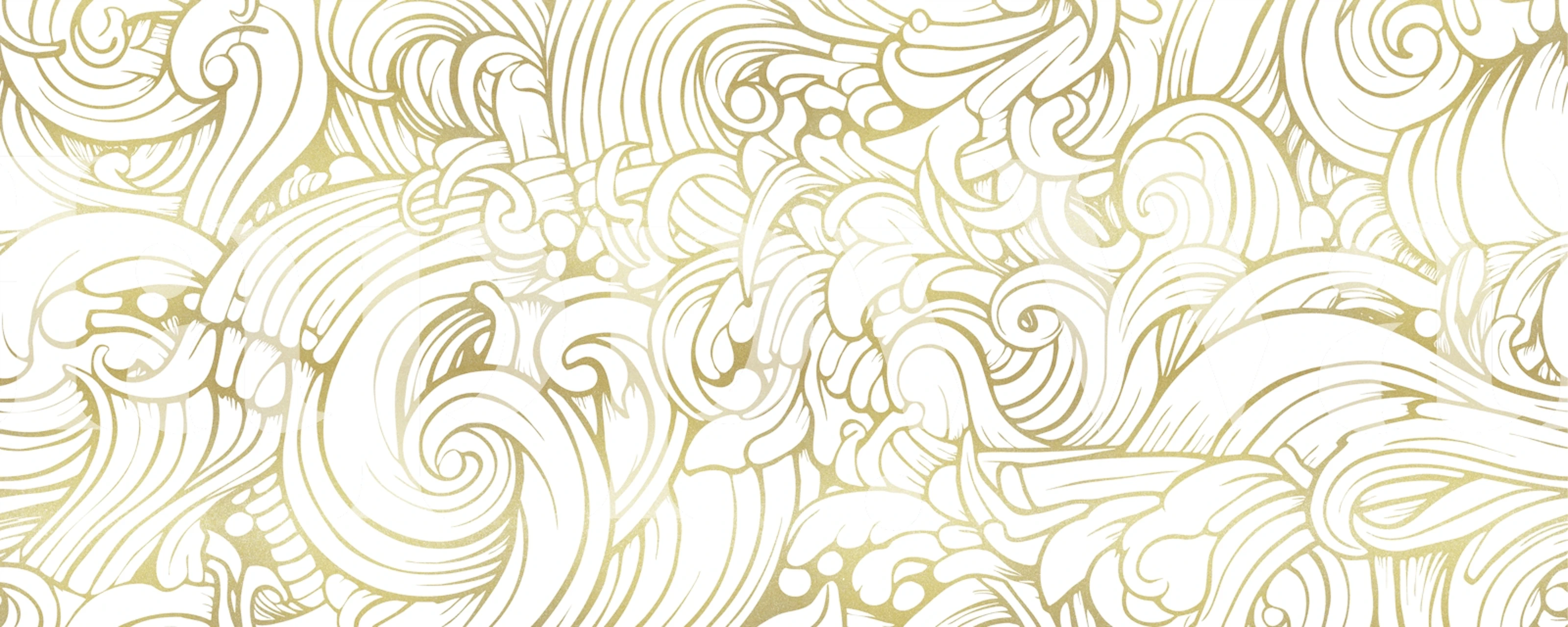 Carta da parati Luxurious Swirl Pattern in una stanza