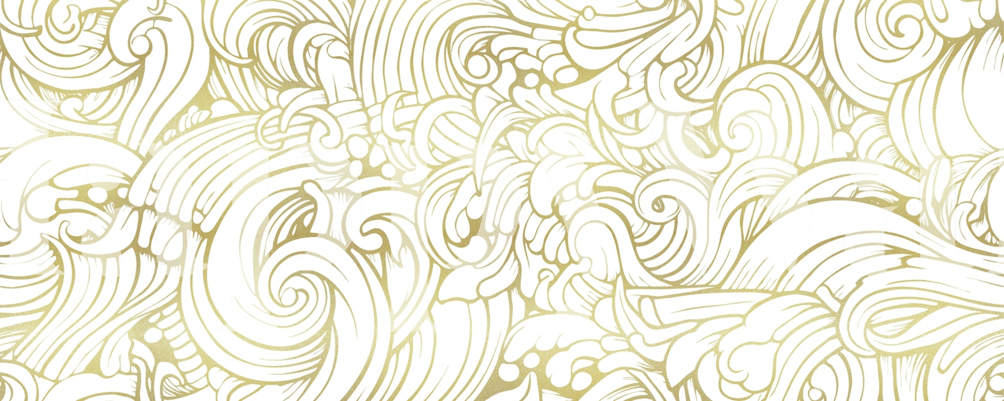 Tapeta Luxurious Swirl Pattern v pokoji